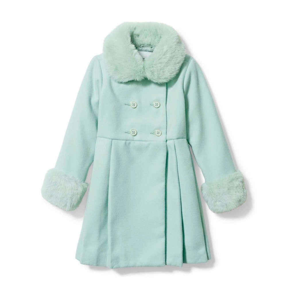NWT mint Janie and Jack coat with matching beret.